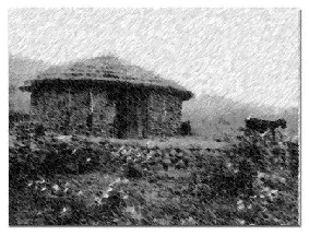African hut